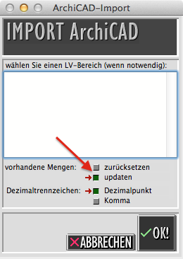 ArchiAVA LV Import Massen Update Strategie
